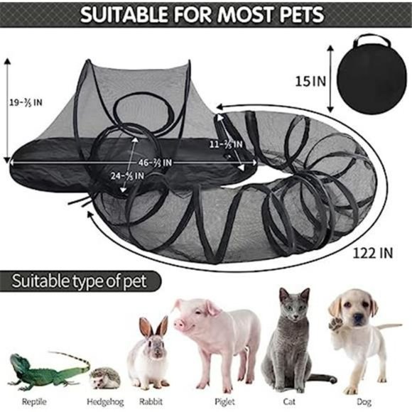 Cat Tent Outdoor, Pet Enclosure Tent  Portable Tent with Carry Bag, Small - Picture 3 of 7